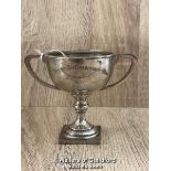 SILVER TROPHY - 1935 BRITISH SKI CHAMPIONSHIP, 9CM HIGH, APPROX 113G