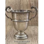 SILVER TROPHY - 1920 QUEENS CLUB CHALLENGE CUP, 9CM HIGH, APPROX 54G