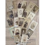 SELECTION OF 20 VICTORIAN PHOTOGRAPHS