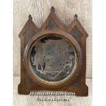 OLD WOODEN PLAQUE 13.5 X 19CM