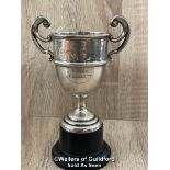 SILVER TROPHY - 1937 QUEENSWAY GOLF TROPHY REPLICA, 17CM HIGH, APPROX 105G