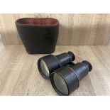 KEYZOR & BENDON BINOCULARS WITH PART LEATHER CASE