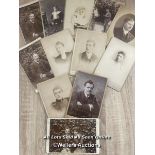 SELECTION OF 12 VICTORIAN PHOTOGRAPHS, 10 X 16.5CM