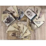 SELECTION OF 25 LARGE (APPROX 10X16.5CM) VICTORIAN PHOTOGRAPHS