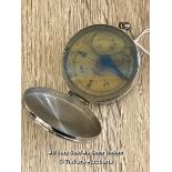 SMALL VINTAGE GERMAN LIQUID COMPASS, 4.5CM DIAMETER