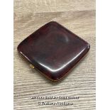 VINTAGE TORTOISE SHELL CIGARETTE CASE, 8.8 X 9.2CM