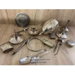 SELECTION OF WHITE METAL MISC. INCL. SILVER(80G)