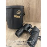 LARGE REL/CANADA BINOCULARS. PATT2/1900/ C.G.B. 40 MA 7X50 SERIAL NO. 25394-C DATED 1945 WITH CASE