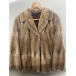 VINTAGE DRAFFERS OF DUNDEE FUR JACKET, SIZE UNKNOWN