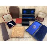 EIGHT JEWELLERY BOXES & ONE WALLET