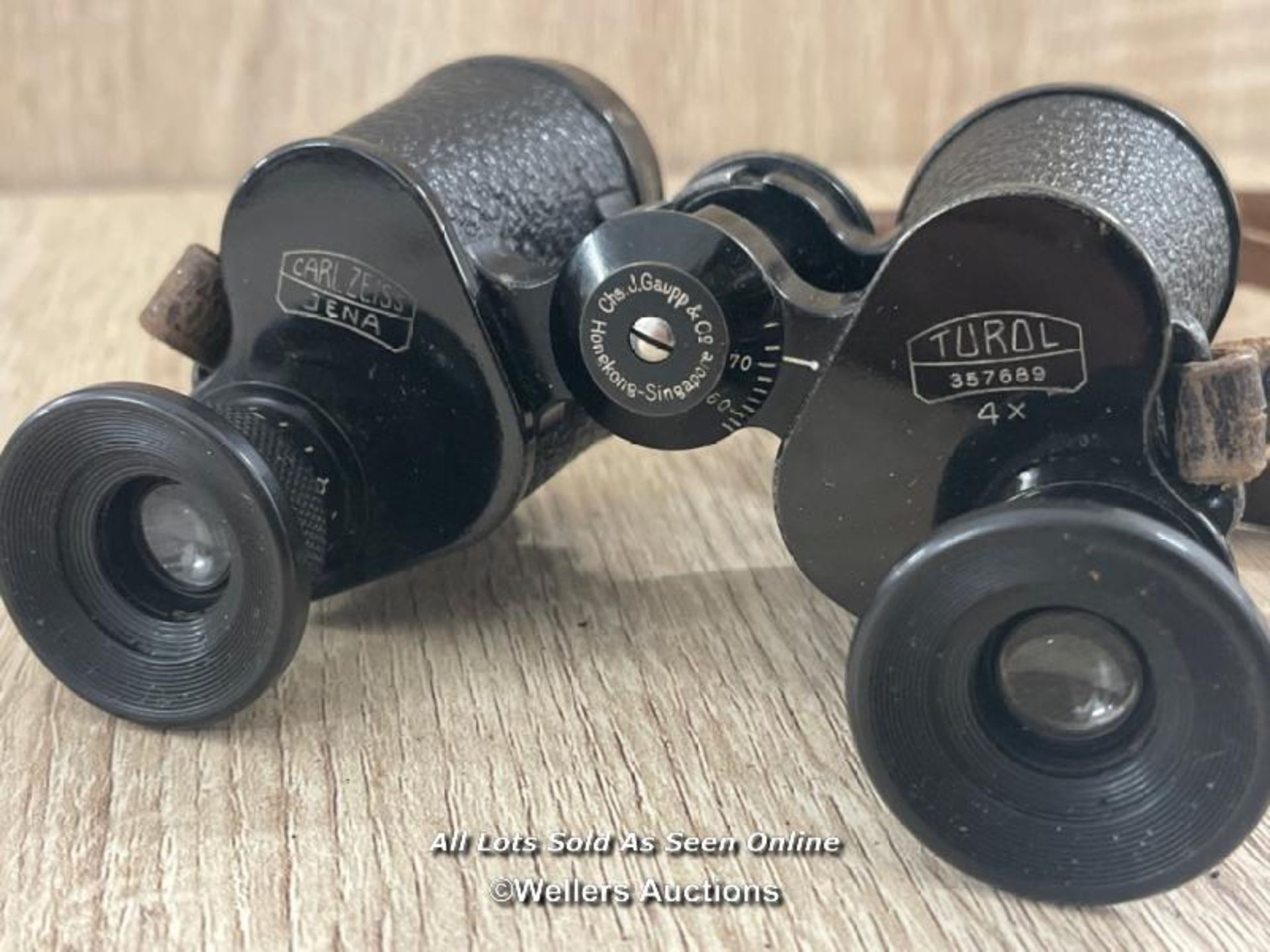 CARL ZIEISS JENA BINOCULARS R.H FITZROY ROYAL ARTILLERY - Image 4 of 9