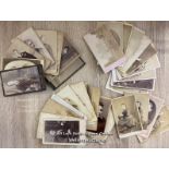 SELECTION OF APPROX. 30 SMALL (6X10.5CM) VICTORIAN PHOTOGRAPHS