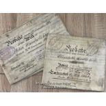 TWO WILLS DATED 1880 & 1887