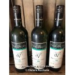3X THE LINDO FAMILY CAMEL VALLEY 'BACCHUS DRY' 2005 [ENGLAND] 12.5% ABV / 75CL