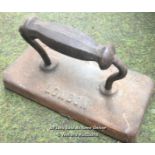 ANTIQUE BURROUGHES & WATTS BILLIARD TABLE IRON