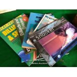 X5 SNOOKER RELATED BOOKS, INC. KNOW THE GAME OF SNOOKER