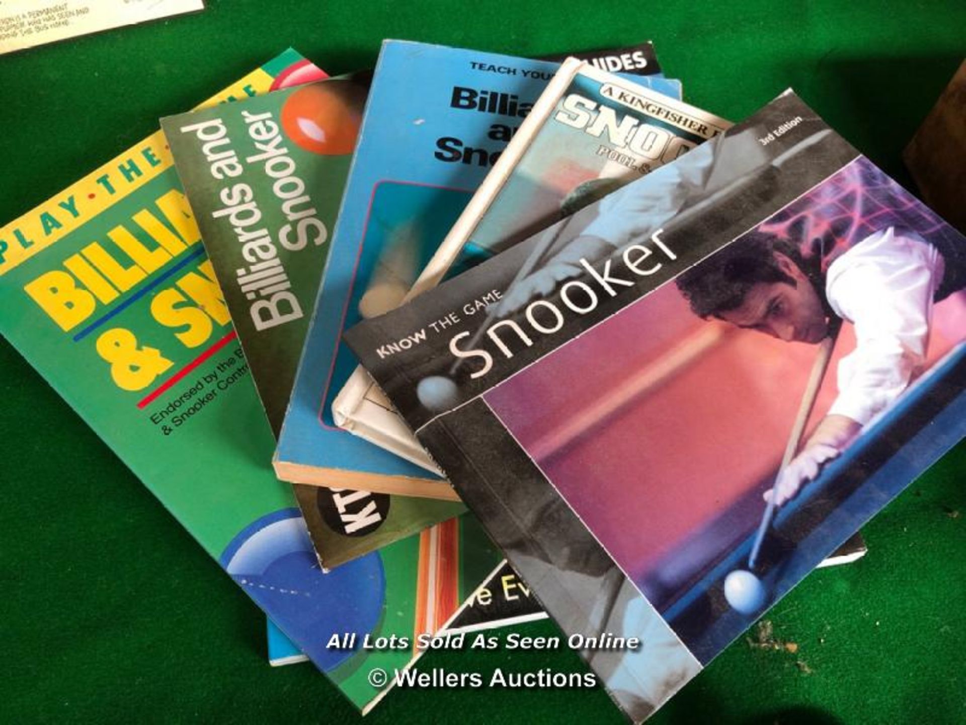 X5 SNOOKER RELATED BOOKS, INC. KNOW THE GAME OF SNOOKER