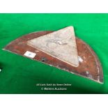 WOODEN SEMI CIRCLE AND TRIANGLE MARKER GUIDE