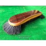 VENEERED AND RIVETED TABLE TOP CLOTH BRUSH
