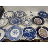 30 X COLLECTABLE PLATES INCLUDING COALPORT, WEDGEWOOD AND MINTON