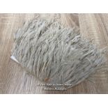 *SEW ON OSTRICH FEATHER FRINGING 1M MUSHROOM