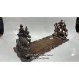 BAVARIAN CARVED EXTENDING BOOK RACK