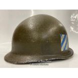 *US WW2 3RD INFANTRY DIVISION HELMET