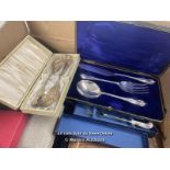*JOB LOT OF 25 VINTAGE BOXED CUTLERY SETS