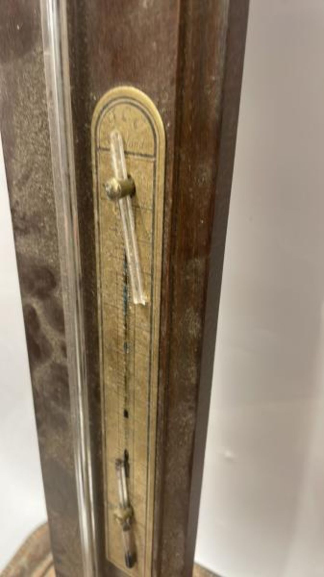 SMALL ANEROID BAROMETER, STICK BAROMETER, EASTERN ENGRAVED COPPER TRAY - Image 3 of 4