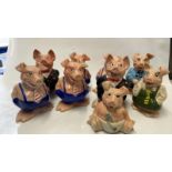 9 NATWEST PIGGY MONEY BOXES