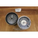 2X SMITHS CLASSIC CAR, RETRO CAR ELECTRIC DAHSBOARD CLOCKS,RESTORATION NEEDED