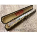 *SUPER QUALITY ANTIQUE CASED MOP CHEROOT CIGARETTE HOLDER BY PIPE