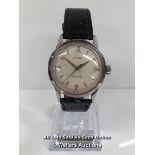 CYMA WATER SPORT AUTOMATIC WRISTWATCH, C.1950'S, BUMPER MOVEMENT CAL R420, SILVER WHITE DIAL WITH