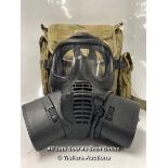 *BRITISH ARMY MILITARY GSR RESPIRATOR SIZE 1 CBRN GAS MASK MTP CAMO HAVERSACK