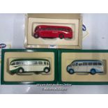 3X CORGI LIMITED EDITION DIE CAST VINTAGE BUSES INCLUDING BEDFORD OB - MURGATROYDS