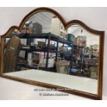 LARGE ANTIQUE ORNATE MIRROR 98 X 63.5CM