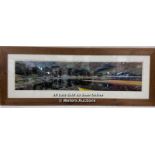 LARGE PANORAMIC PHOTO 'MORNING LIGHT BUTTERMERE' SIGNED, 120 X 45CM
