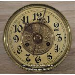 UNGHANS,MECHANICAL CLOCK MOVEMENT WITH GERMANIC ARABIC HOUR MARKERS AND DIAL,RESTORATION AND REPAIR