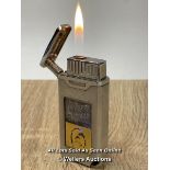 *VINTAGE UNIQUE DESIGN AH-7 CIGARETTE GAS LIGHTER IN WORKING ORDER