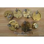 6X GERMAN, MECHANICAL BELL STRIKE MOVEMENTS,BRASS,RESTORATION AND REPAIR