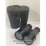 FRENCH LAMY & LACROIX PARIS WARTIME BINOCULARS WITH CASE