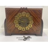 ART DECO STYLE MANTLE CLOCK 32 X 23 X 12CM WITH KEY