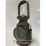 *BRITISH MILITARY RAILROAD LANTERN - EASTGATE & SON LTD BIRMINGHAM WWII LYNLIGHT