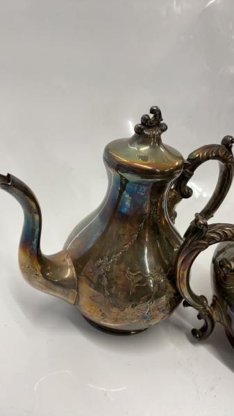 EPBM TEAPOT, HOT WATER JUG AND SUGAR SCUTTLE - Image 4 of 4