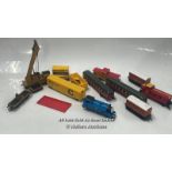 ASSORTED MODEL TRAINS INCLUDING HORNBY CRANE, BACHMANN CHESSIE SYSTEM, HORNBY THOMAS THE TANK ENGINE