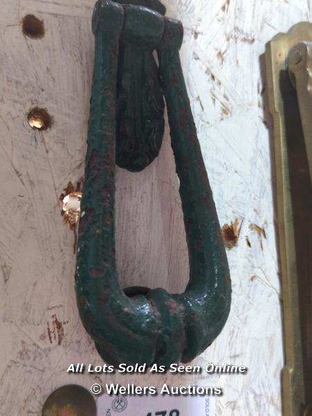 MID-VICTORIAN CAST-IRON KNOCKER - 7" L - Image 2 of 2