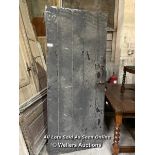 18TH CENTURY OAK TONGUE AND GROVE DOOR - 76" H X 32" W