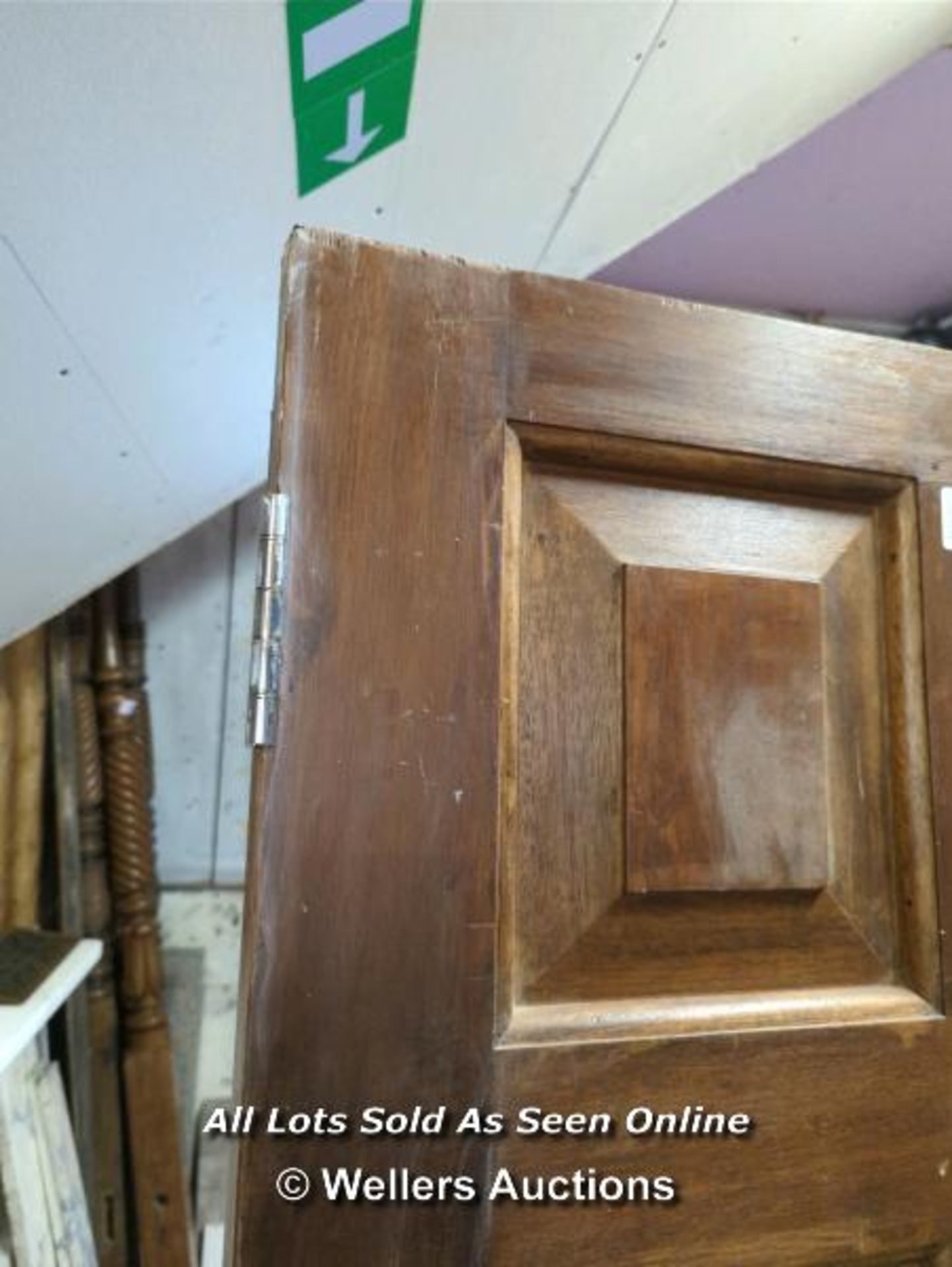 MAHOGANY SIX PANEL DOOR - 78" H X 30" - Image 2 of 3