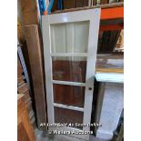 FOUR PANEL GLAZED DOOR - 78" H X 30" W