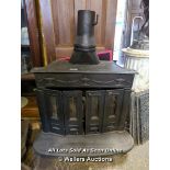 CAST IRON STOVE 4' H X 34" W X 16" D